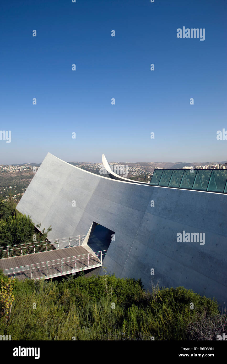 MUSEUM ZUR GESCHICHTE DER HOLOCAUST (© MOSHE SAFDIE 2005) YAD VASHEM JERUSALEM ISRAEL Stockfoto