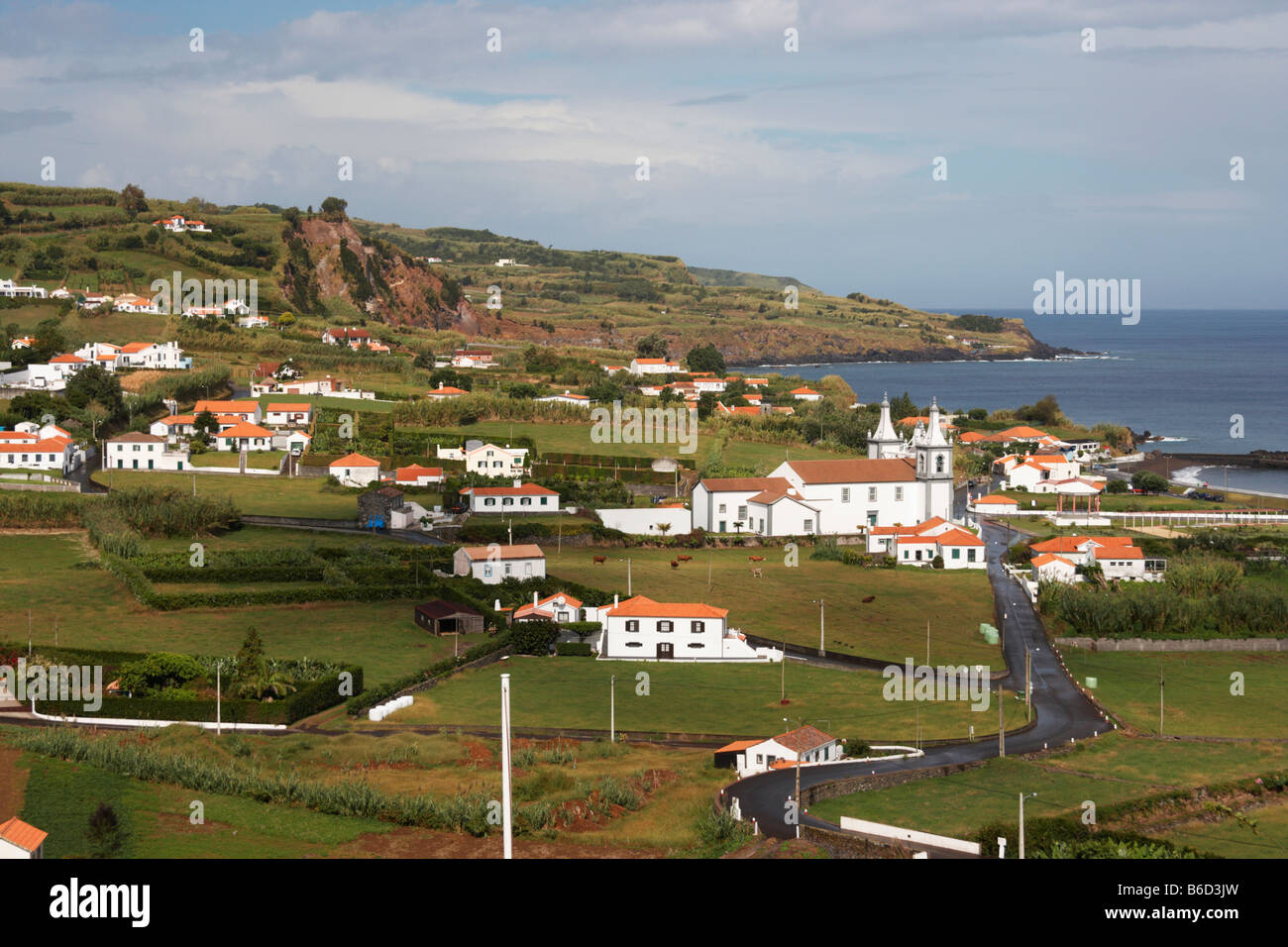 Praia Do Almoxarife in der Nähe von Horta auf Faial Insel Stockfoto