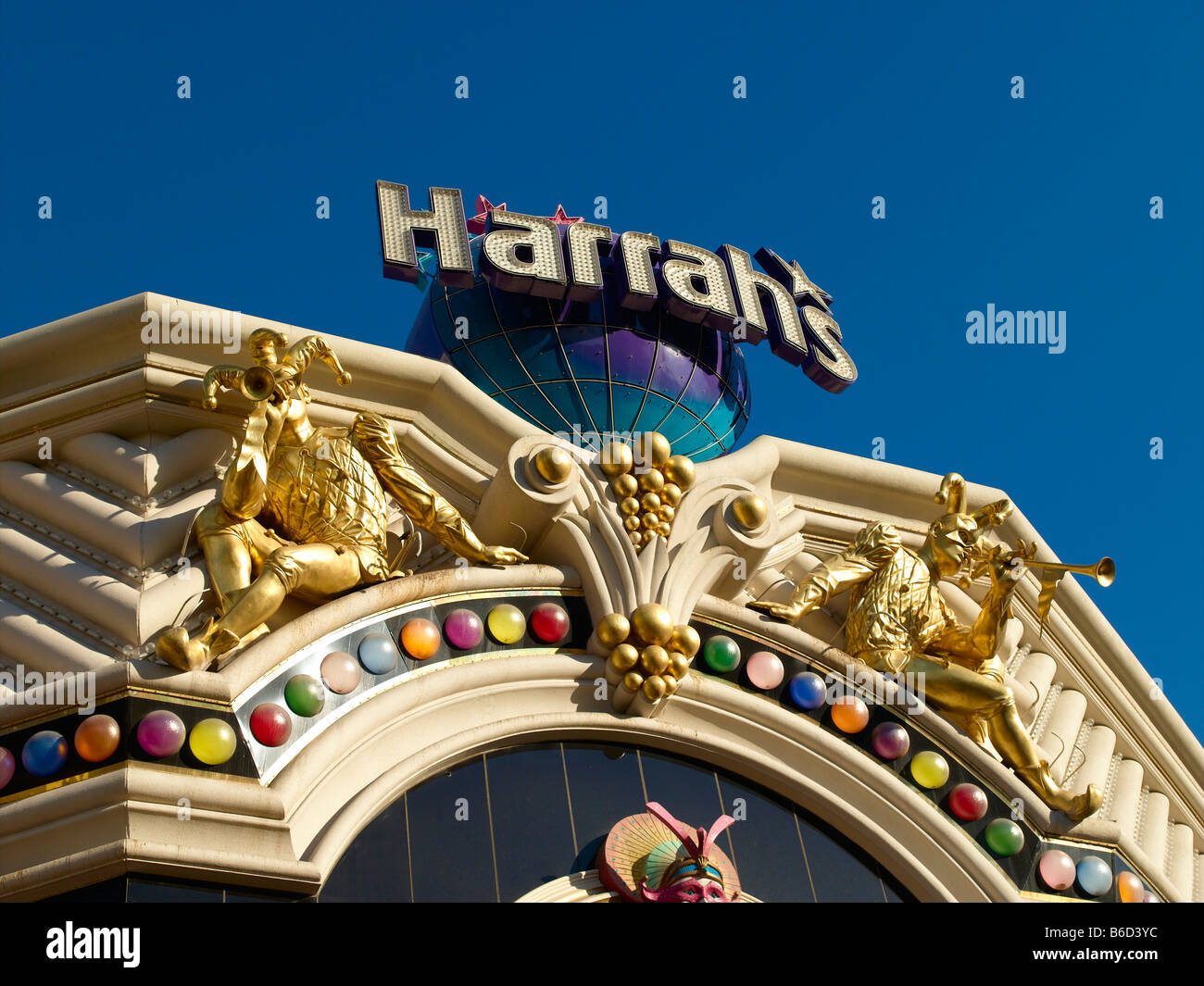 Las Vegas Strip Kasino Harrahs Stockfoto