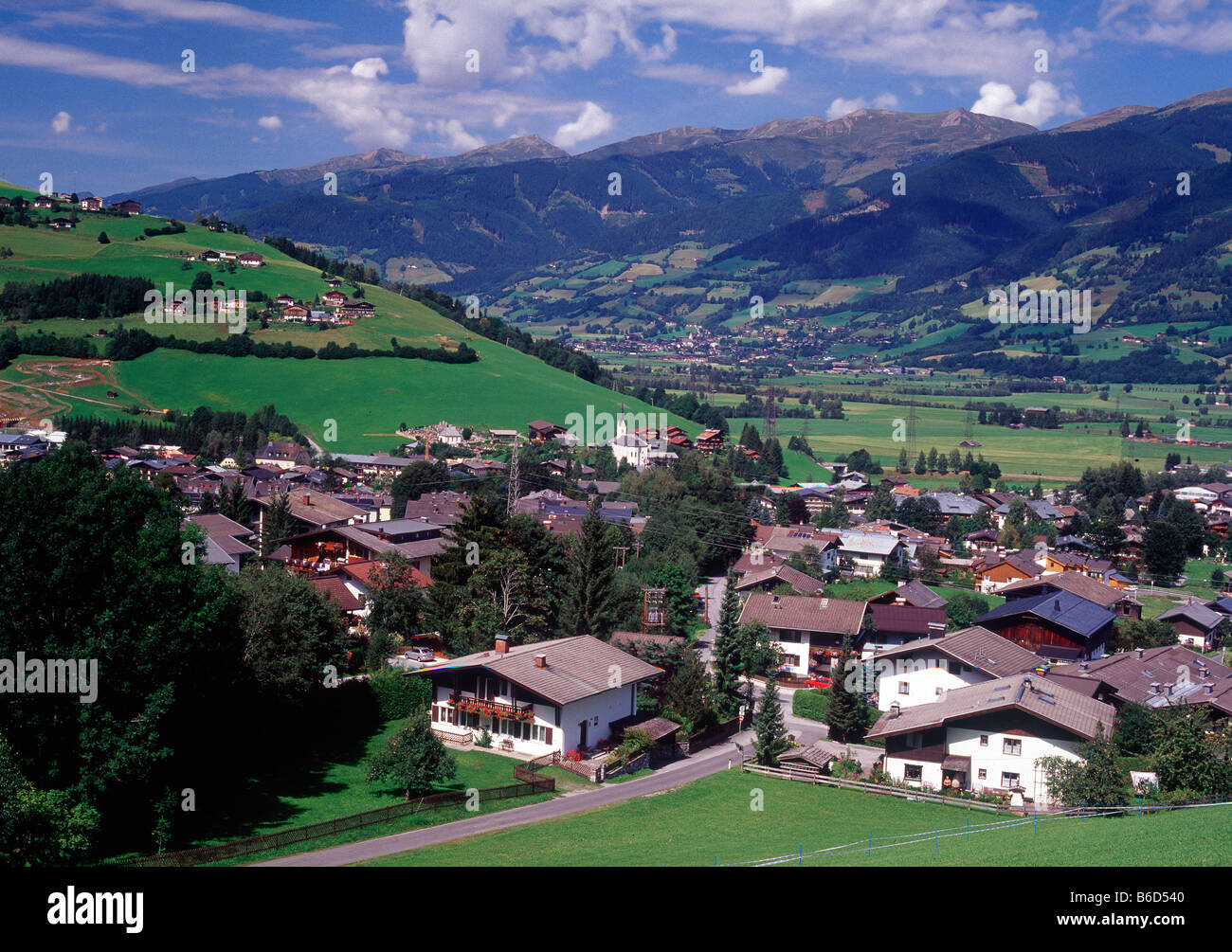 Kaprun, tagsüber Blick Stockfoto