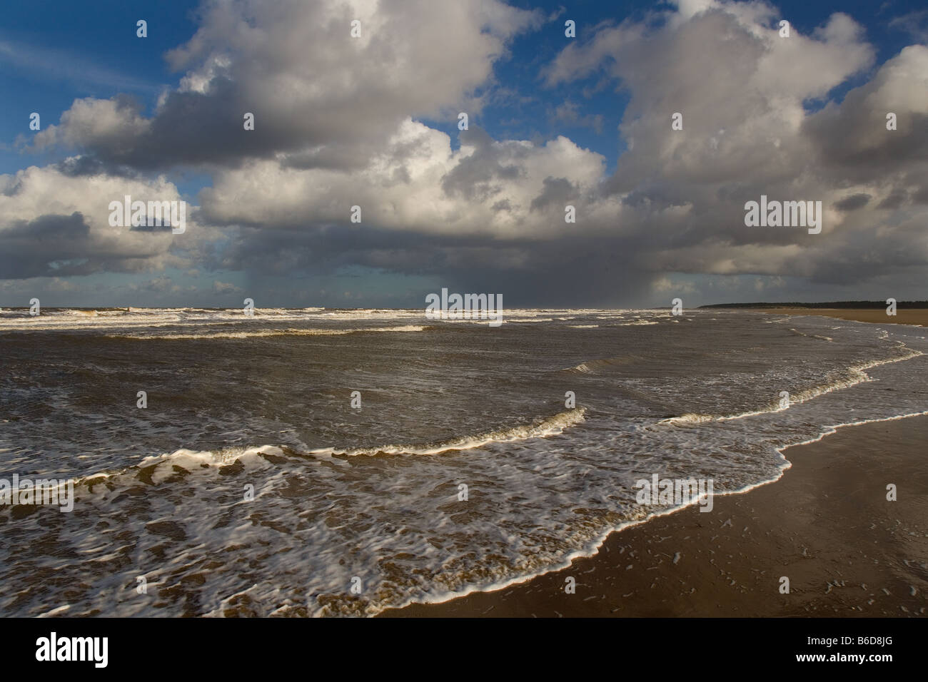 Holkham Bay und Strand National Nature Reserve North Norfolk England Stockfoto