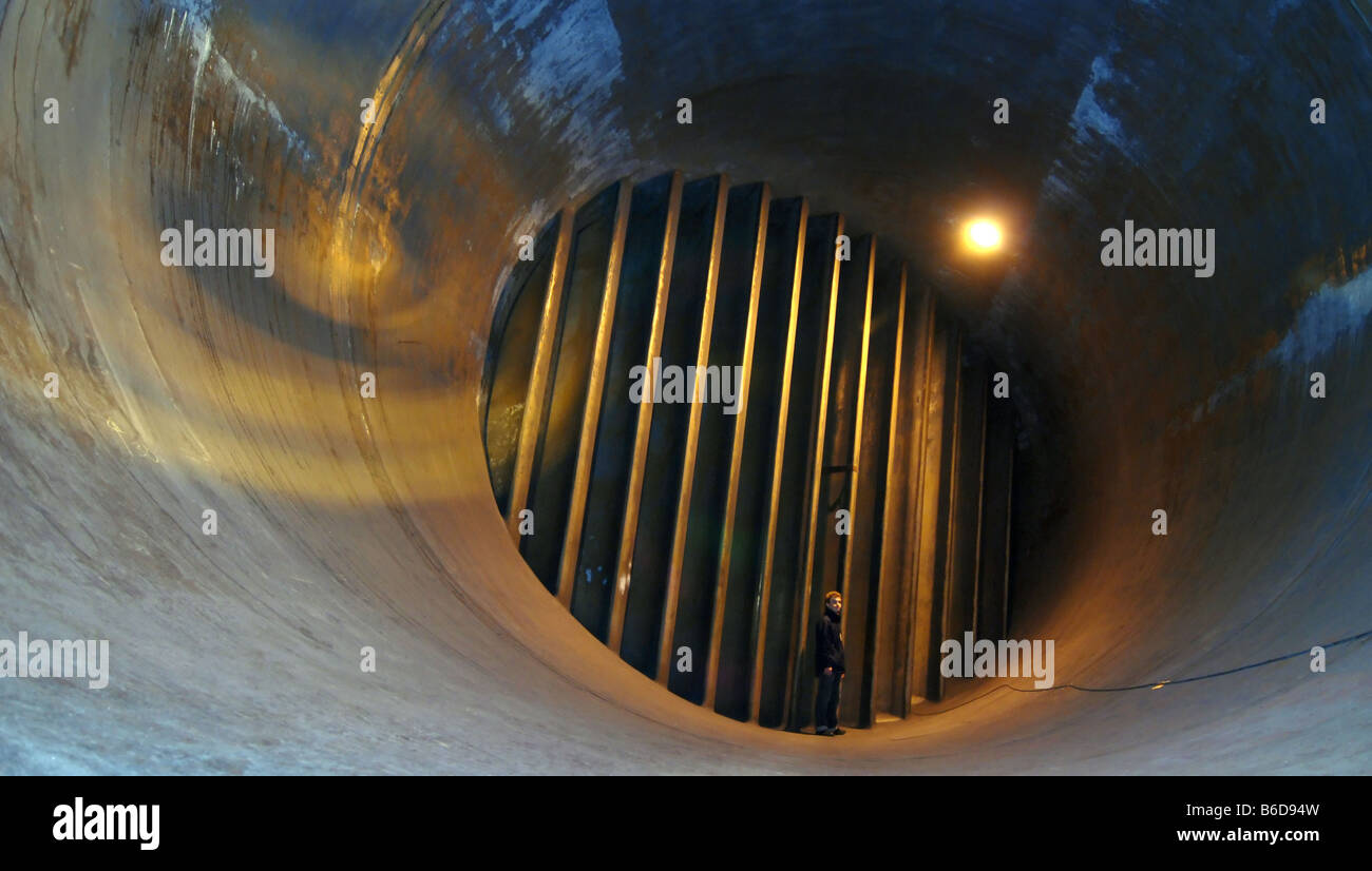 Im Windkanal Stockfoto