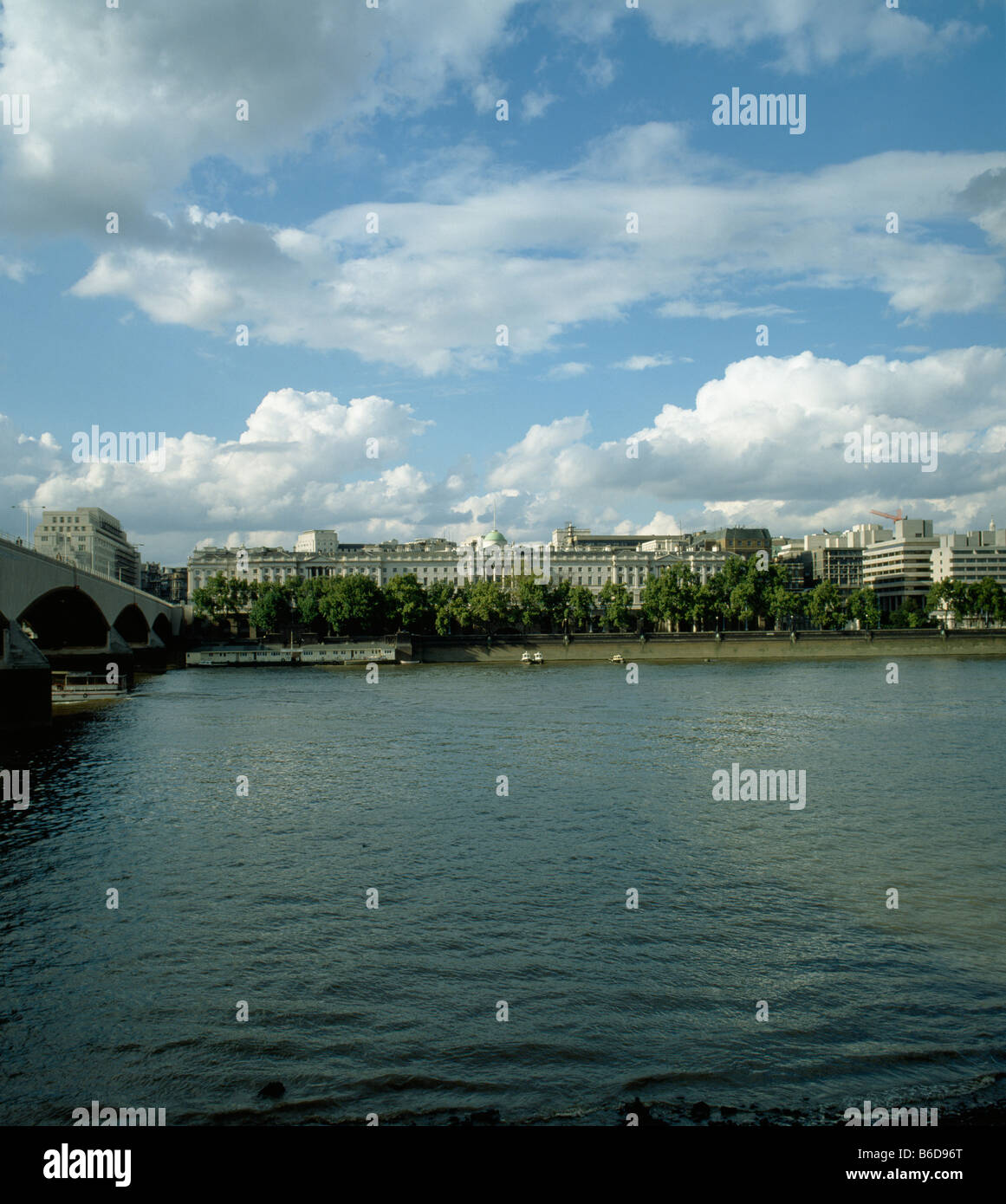 Somerset House Fluss vor Stockfoto