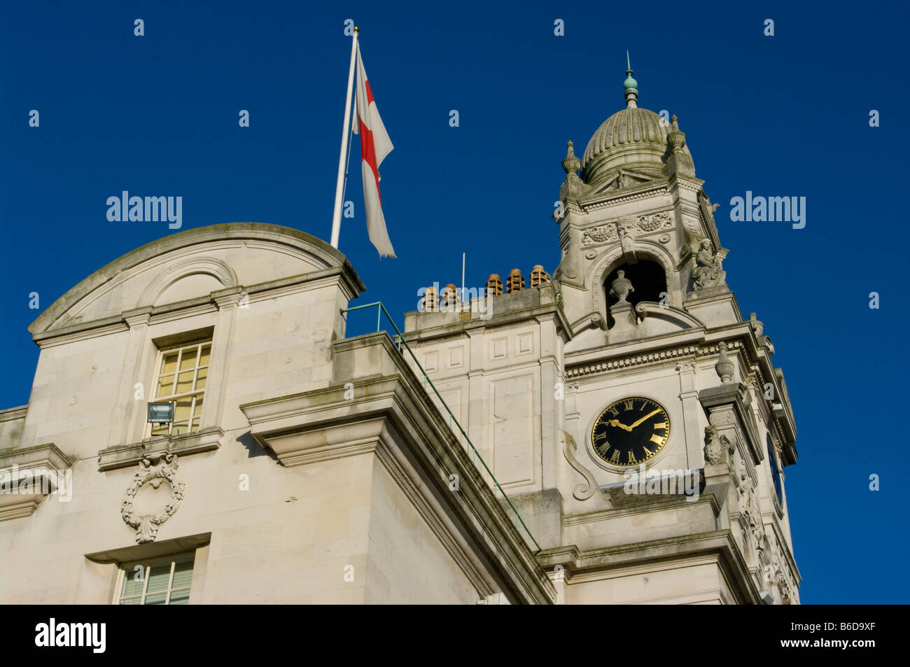 Uhrturm von Surrey County Hall Kingston Upon Thames, Surrey Stockfoto