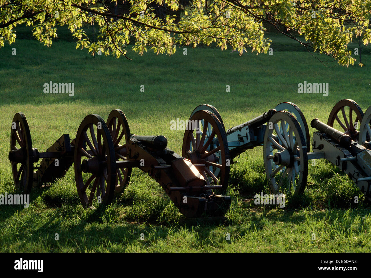 Replikat Kanonen, Valley Forge National Historical Park, Valley Forge, Pennsylvania, USA Stockfoto