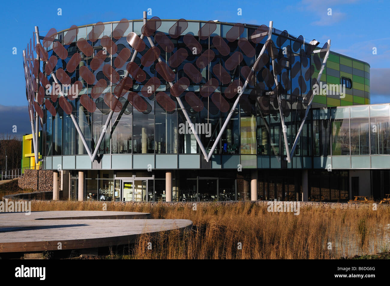 Einen Blick auf eines der Gebäude von Nottingham Wissenschaftspark in City of Nottingham England Großbritannien Stockfoto