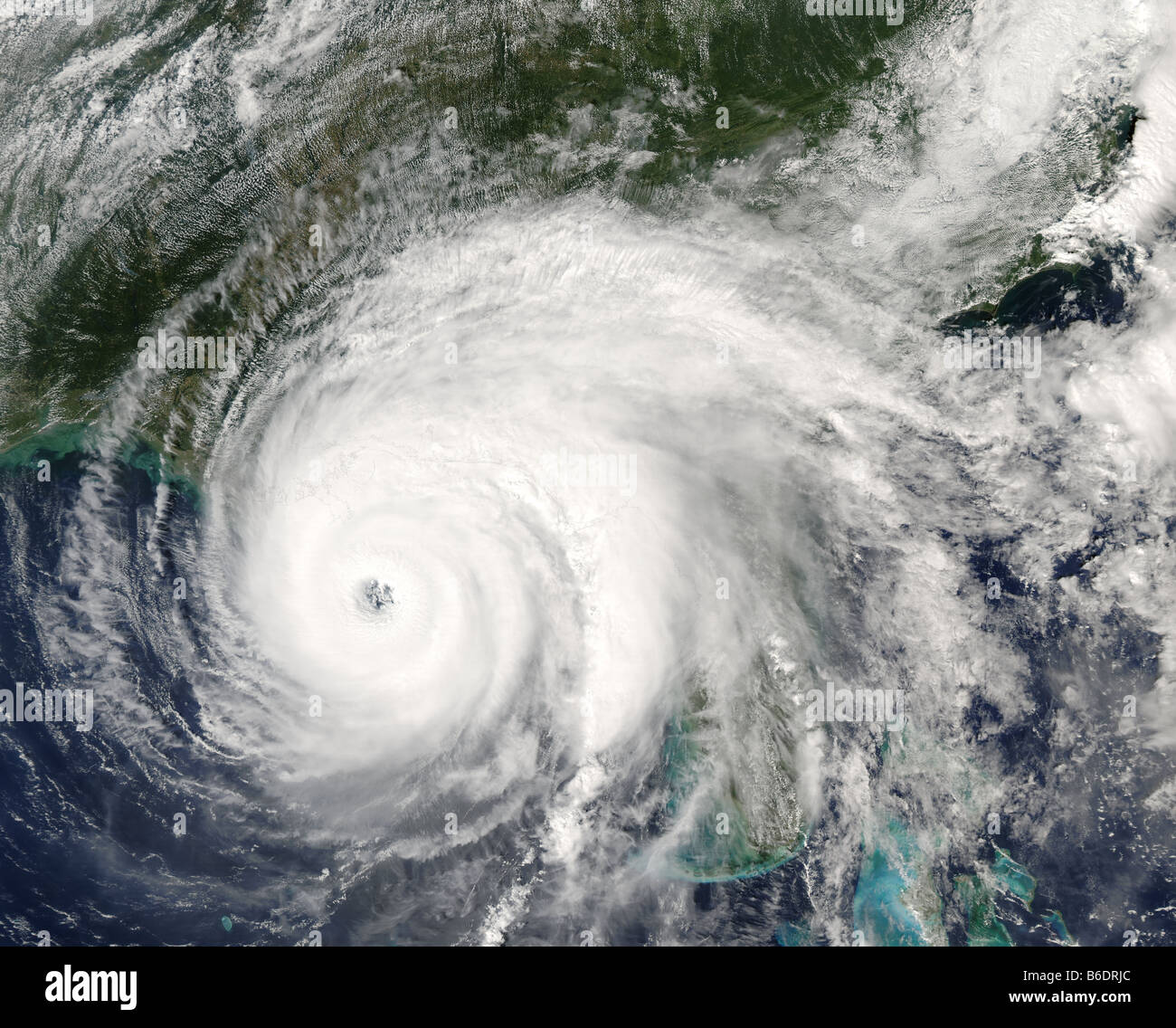 Hurrikan Ivan über dem Golf von Mexiko, on15th September 2004 um 1345 Uhr GMT. Hurrikane sind enorm Sturmsysteme drehen. Stockfoto
