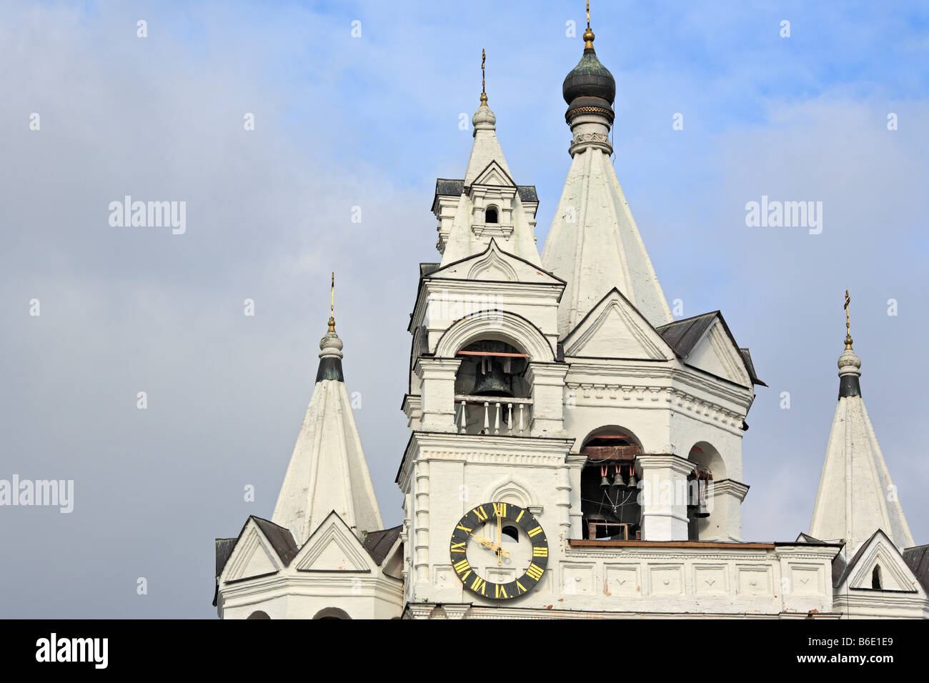 Kirche, Architektur, Glockenturm, Savvino-Storozhevsky-Kloster, Swenigorod, Goldener Ring, Moscow Region, Russland Stockfoto