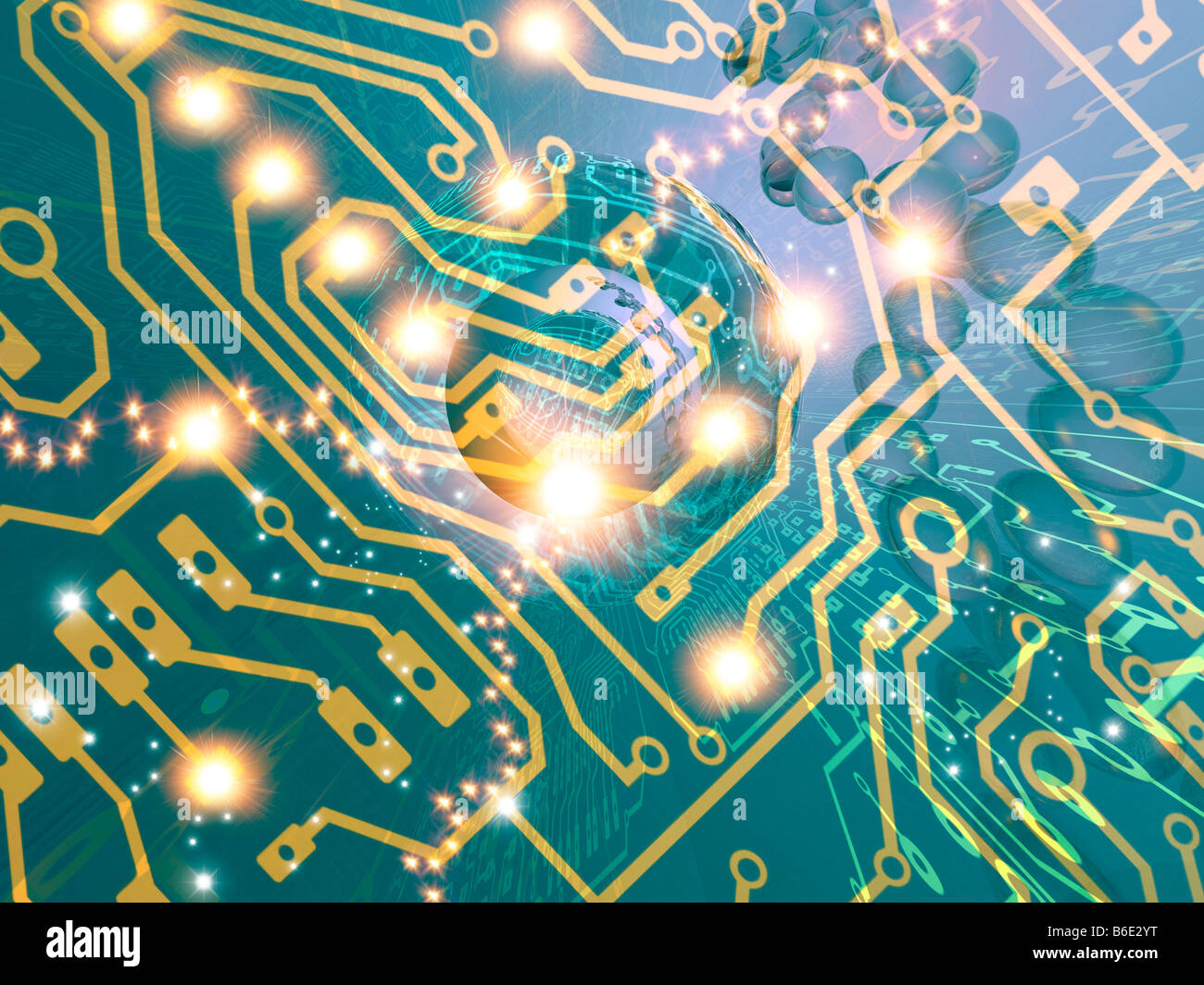 Künstliche Intelligenz, konzeptionelle computerartwork Stockfoto