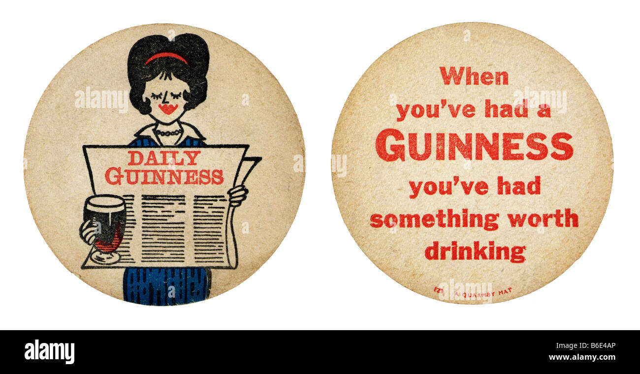 Guinness täglich, wenn Sie etwas Wert simGangster Achterbahn Rest Gläser Bier Getränke gehabt haben öffentliche Häuser United Kingdo Stockfoto