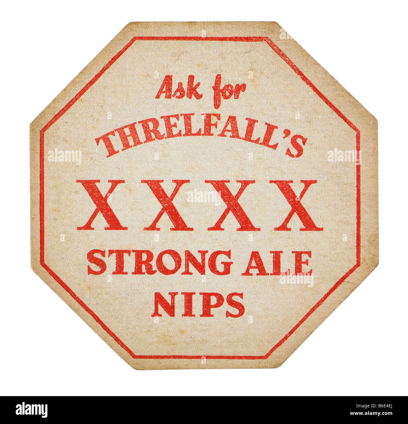 Fragen Sie nach Threlfalls starke frisch gezapftes Ale nips Stockfoto