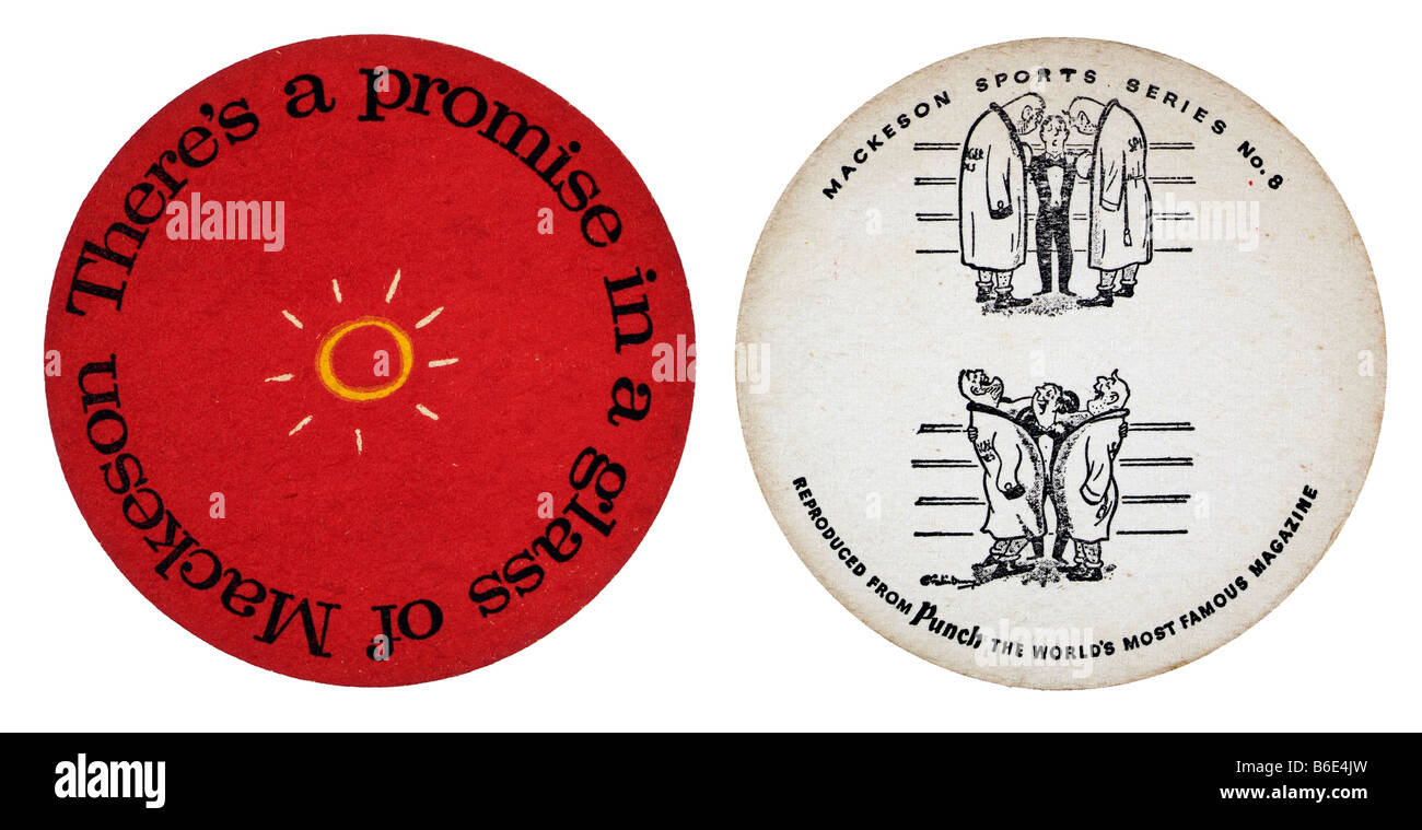 Mackison Theres ein Promice in einem Glas Stockfoto