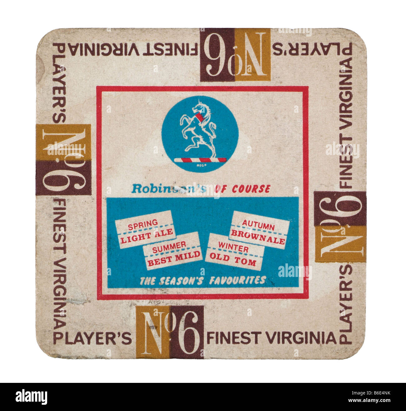 6 Anzahl Spieler feinste Virginia Saison Lieblings robinsons Stockfoto