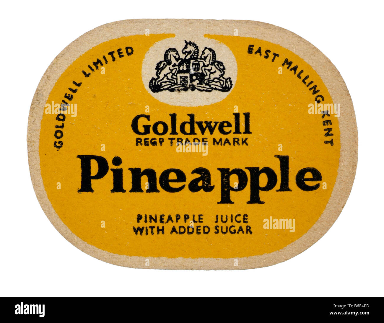 Goldwell Ananas Goldwell begrenzt East malling Kent Saft mit Zusatz von Zucker Stockfoto