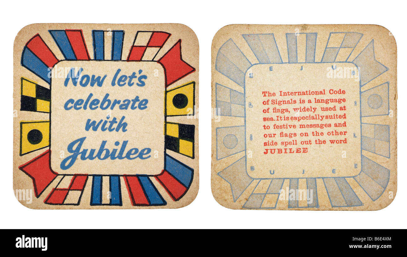 Nun lasst uns feiern Jubiläum Stockfoto