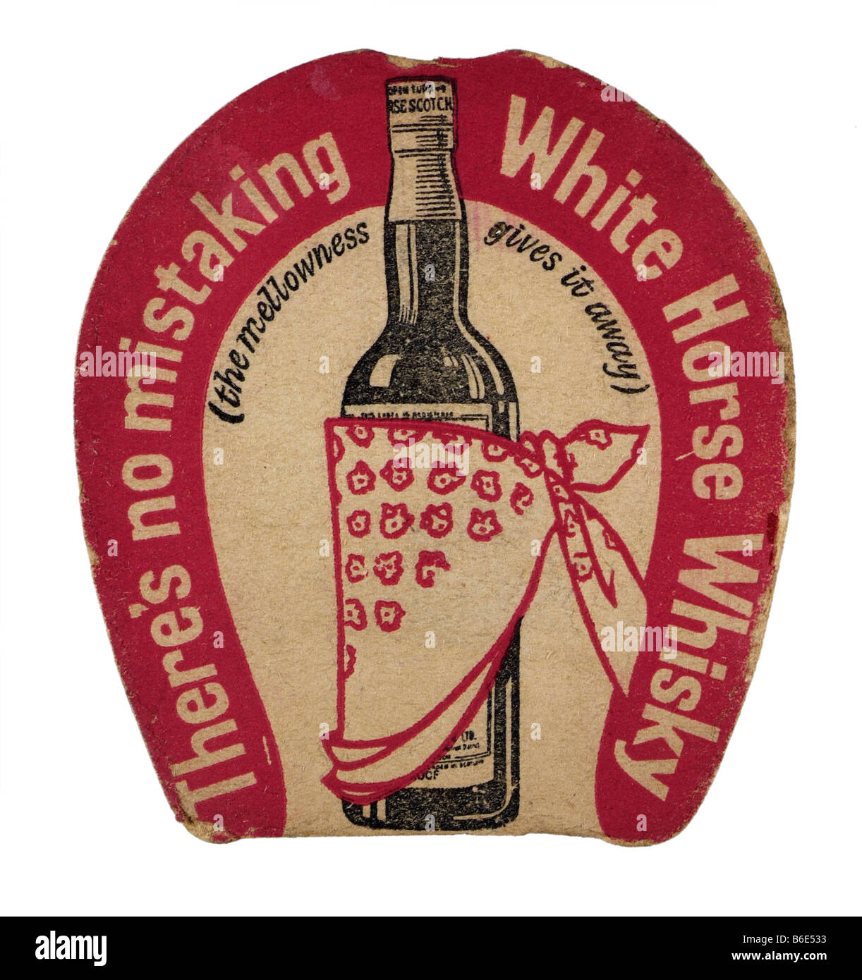 there'e es gibt keine Zweifel White Horse Whisky die Weichheit entfernt Stockfoto