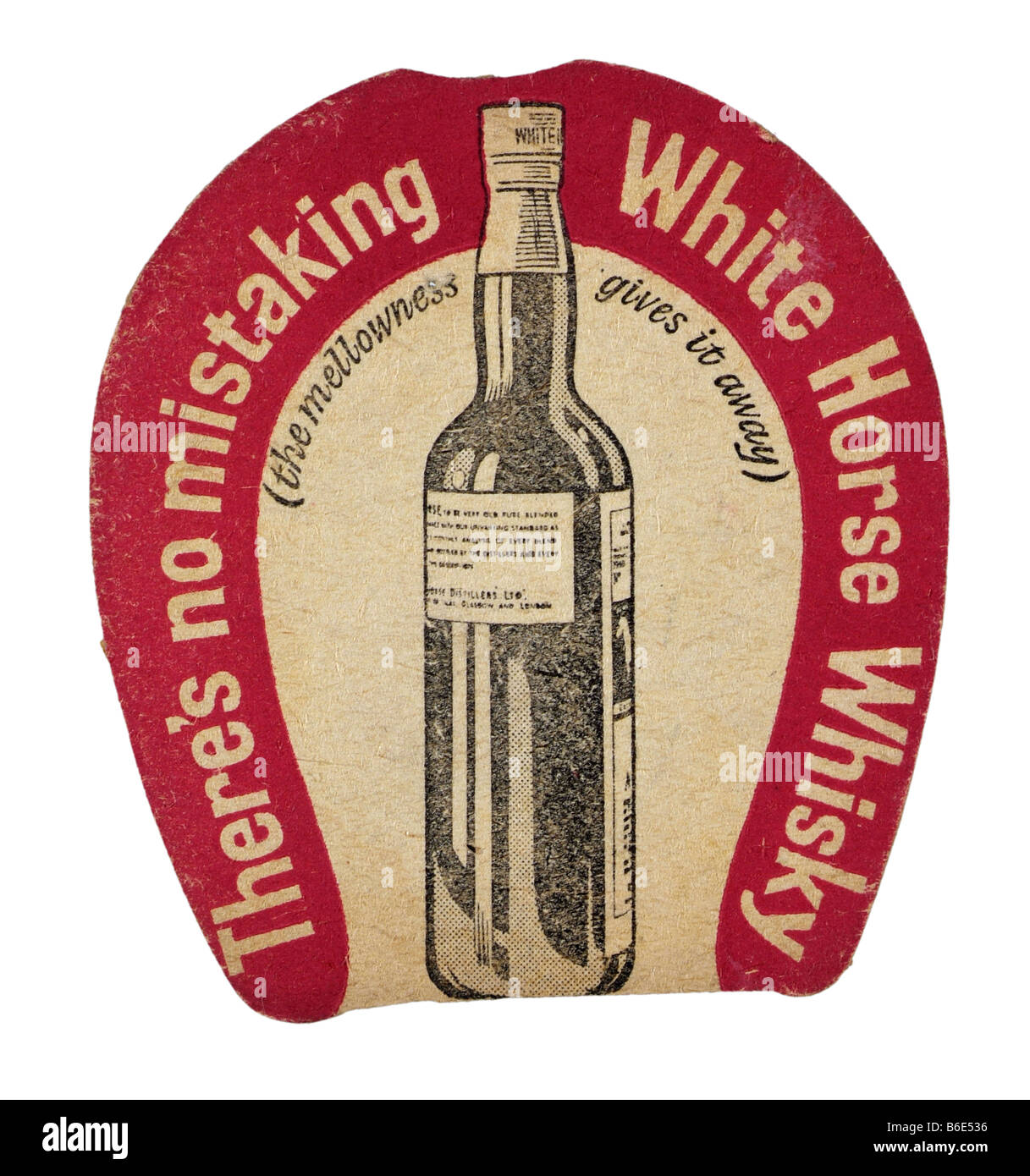 there'e es gibt keine Zweifel White Horse Whisky die Weichheit entfernt Stockfoto