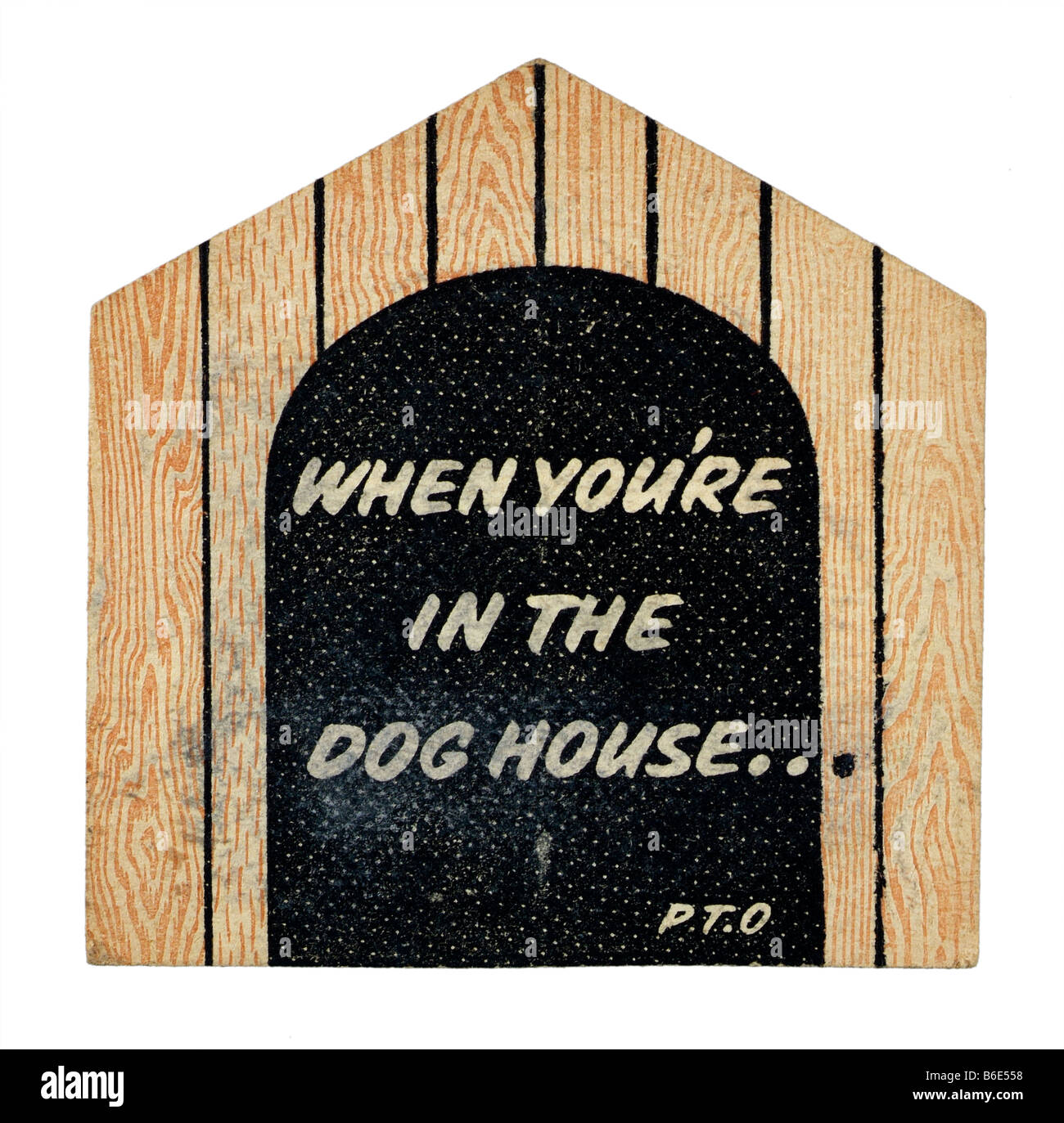 Wenn you ' r im Hundehaus... Stockfoto