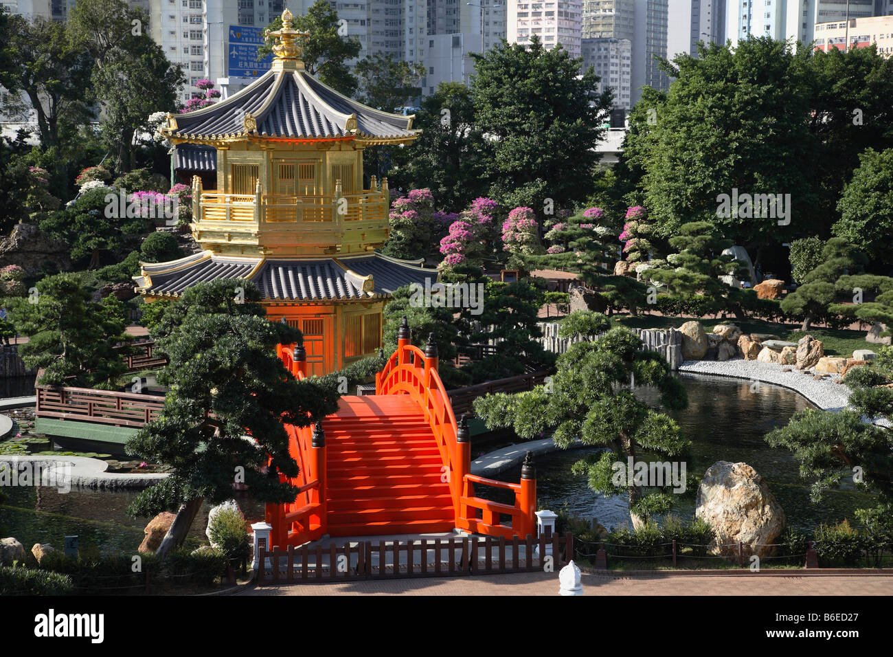 China Hong Kong Nan Lian klassischer chinesischer Garten Stockfoto