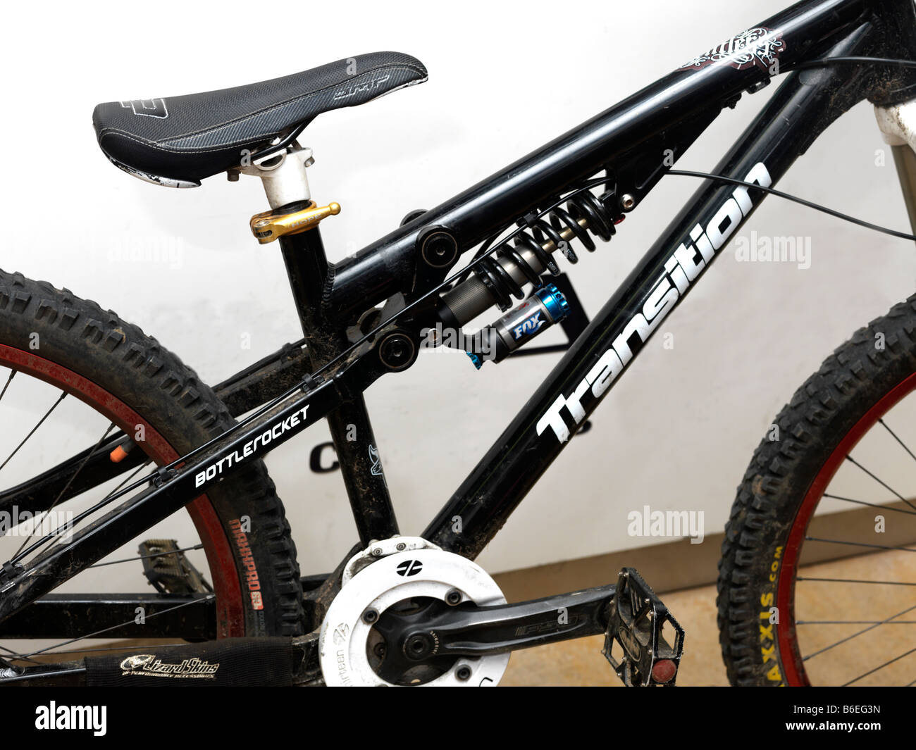 Mountain Bike Suspension System Stockfoto