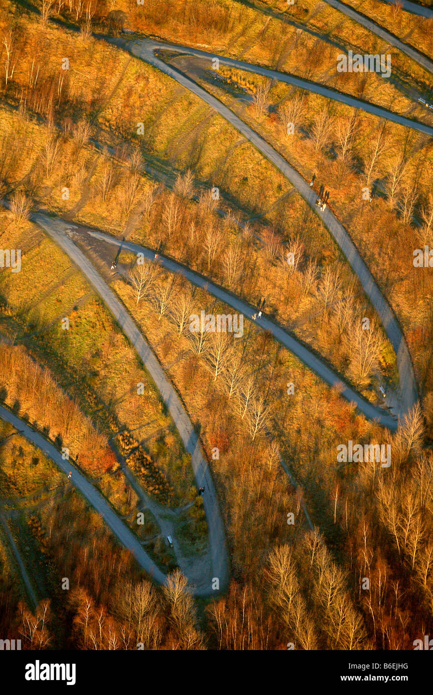 Luftaufnahme der Tetraeder, Bottrop, Ruhrgebiet, Nordrhein-Westfalen, Deutschland, Europa Stockfoto