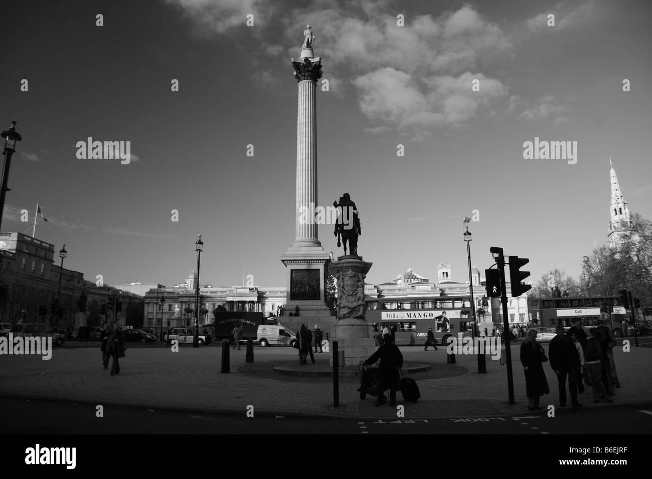 Trafalgar Square in London Stockfoto