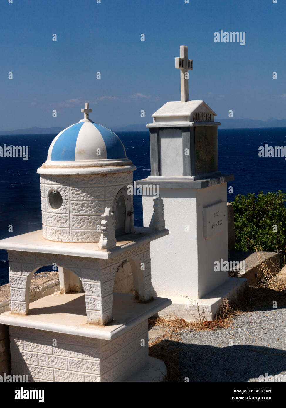 Schreine Kalami Samos Griechenland Stockfoto