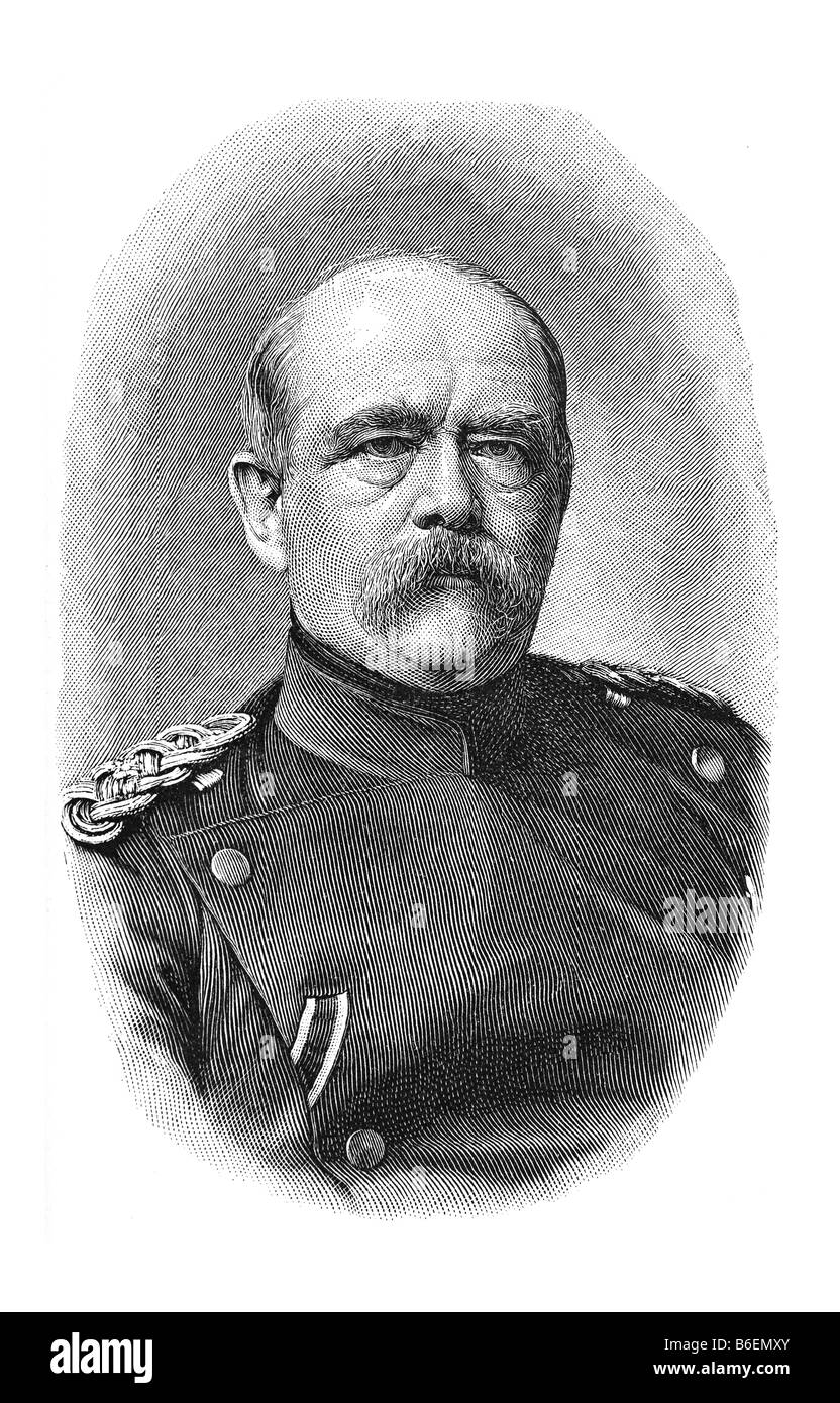 Otto Eduard Leopold von Bismarck, Herzog von Lauenburg, 1. April 1815 Schönhausen - 30. Juli 1898 Friedrichsruh bei Hamburg Stockfoto