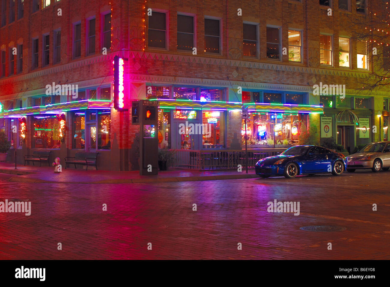Razoo Restaurant in der Innenstadt von Fort Worth, Texas Stockfoto