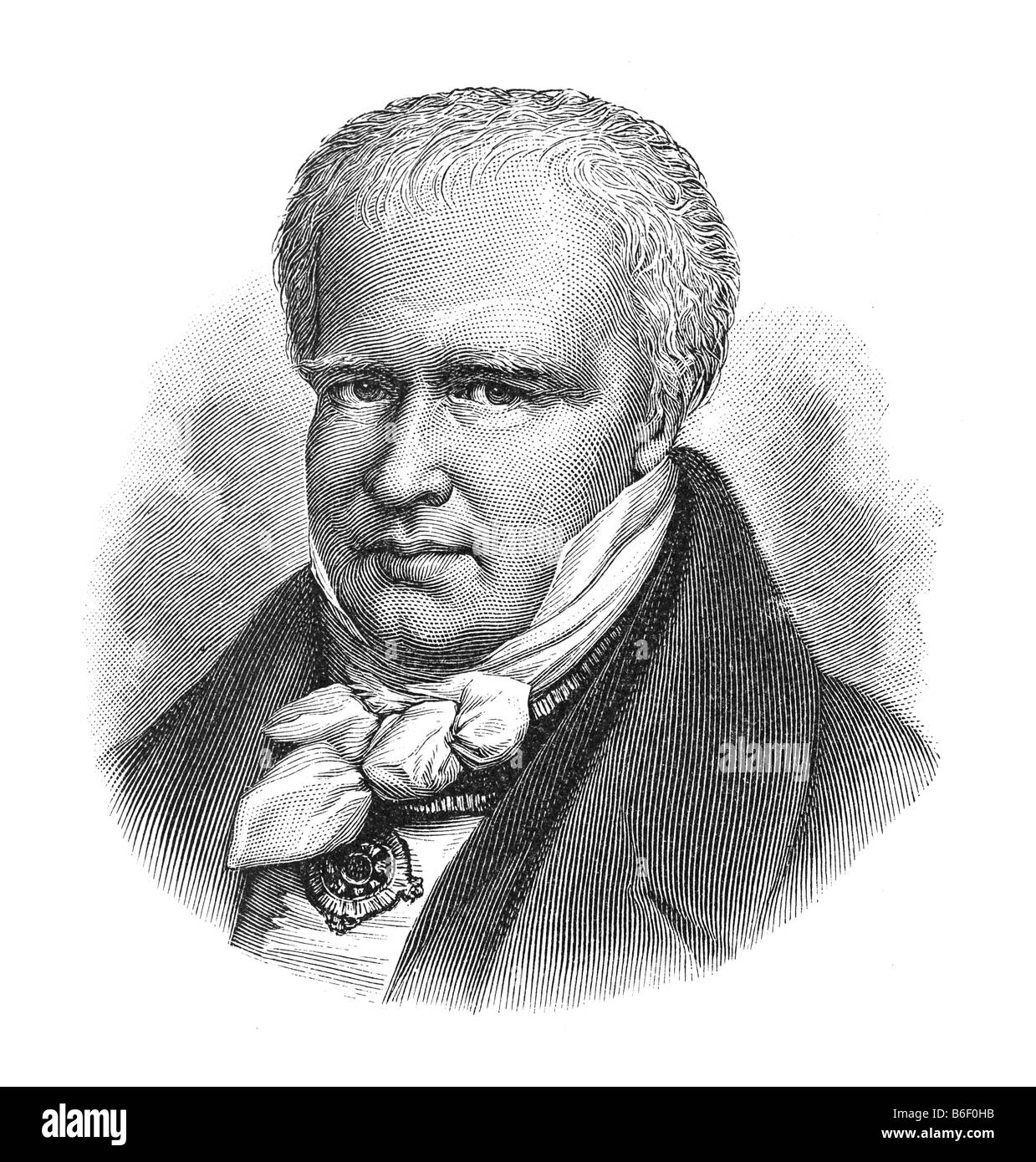 Friedrich Wilhelm Heinrich Alexander von Humboldt, Freiherr von, 14. September 1769 Berlin - 6. Mai 1859 Berlin Stockfoto