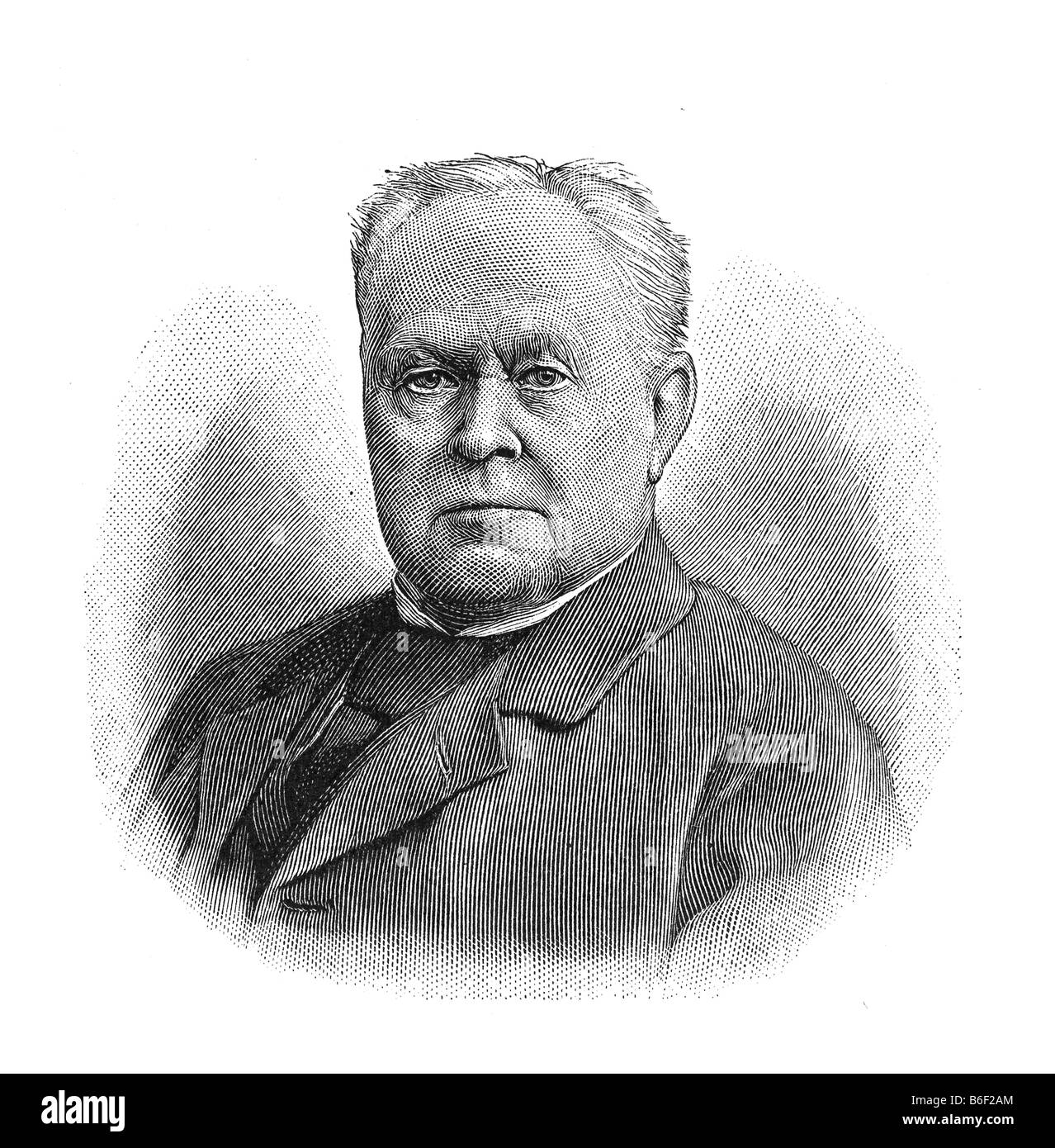 Kuno Fischer, 23. Sandewalde Juli 1824 in der Nähe von Guhrau, heute Polen - 5. Juli 1907 Heidelberg Stockfoto