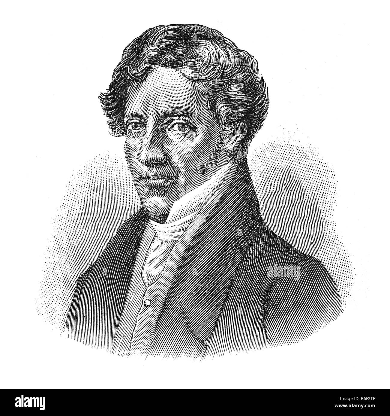 Franz Grillparzer, 15. Januar 1791 in Wien - 21. Januar 1872 in Wien Stockfoto