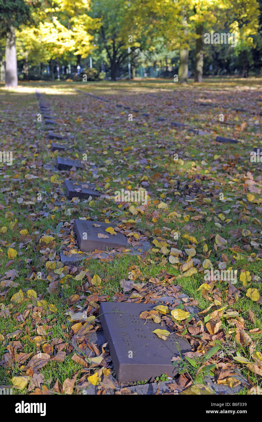 Massengräbern in Berlin-Plötzensee, Deutschland, Berlin Stockfoto