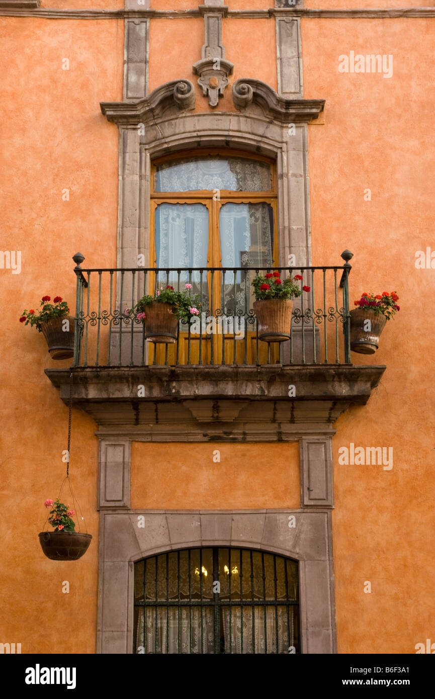Koloniale Gebäude, La Casa De La Marquesa, Queretaro, Mexiko Stockfoto