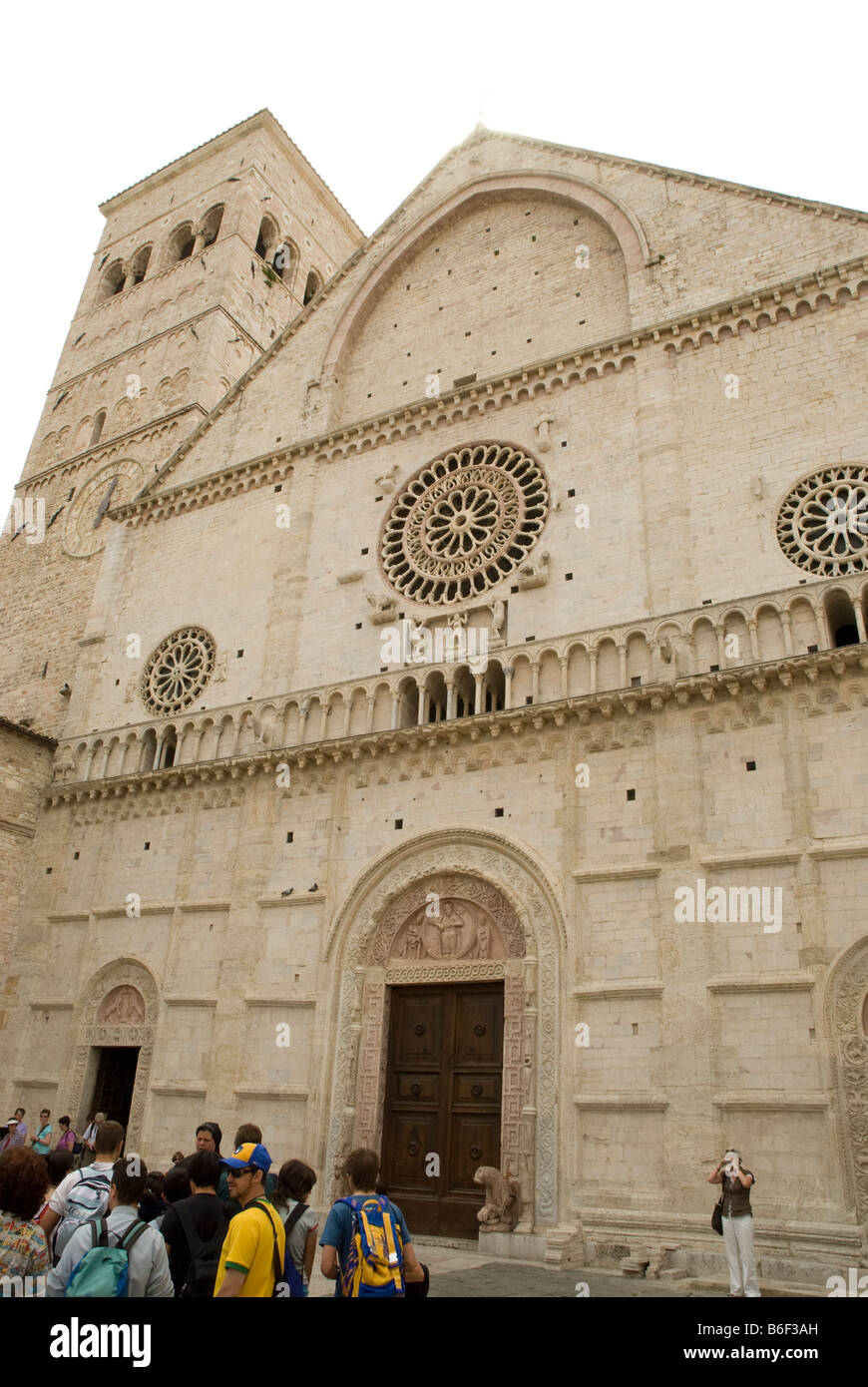 Duomo di San Rufino, Assisi Stockfotografie Alamy