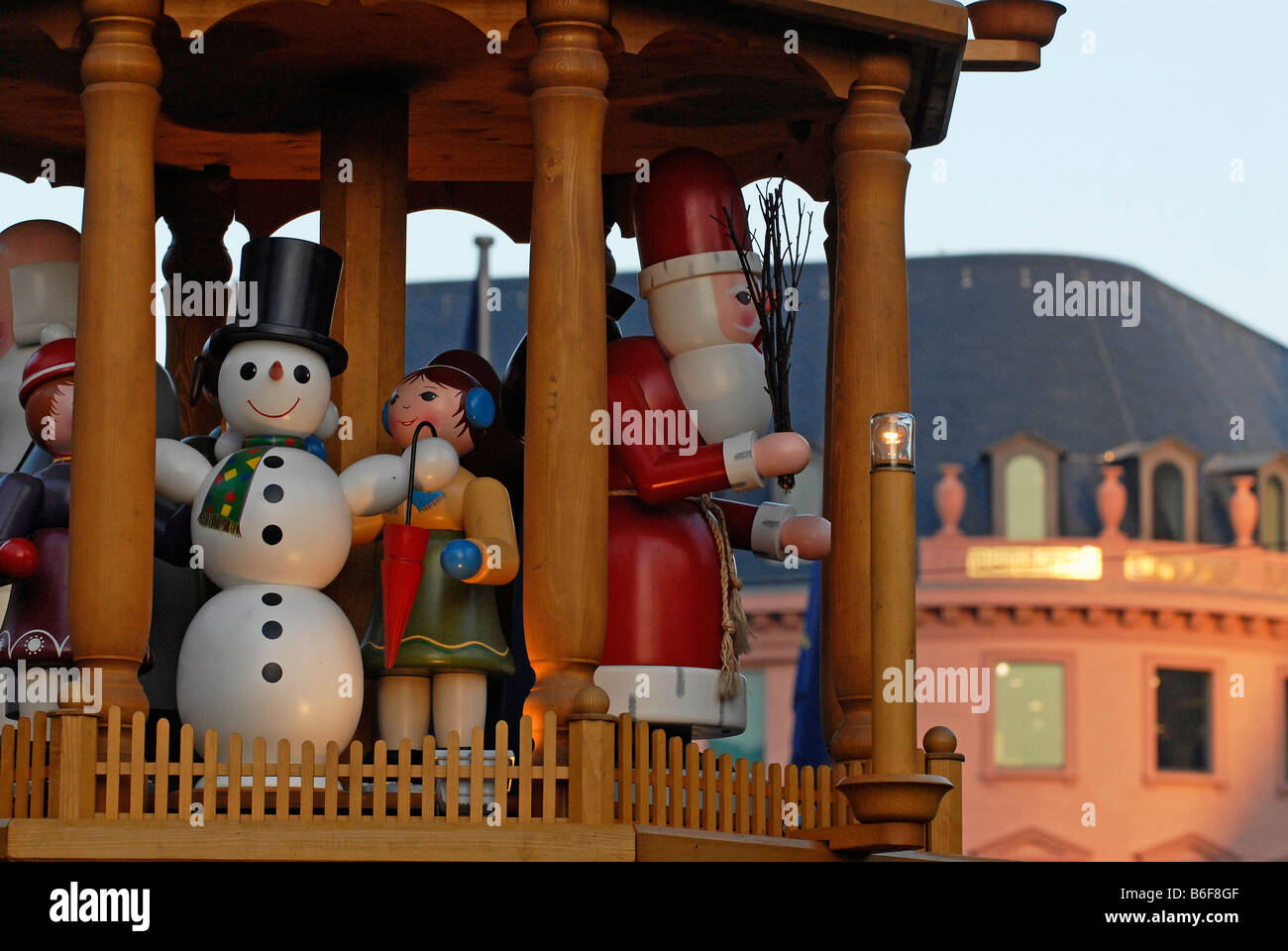 Motiv aus einem Weihnachten Markt in einer deutschen Stadt. Stockfoto