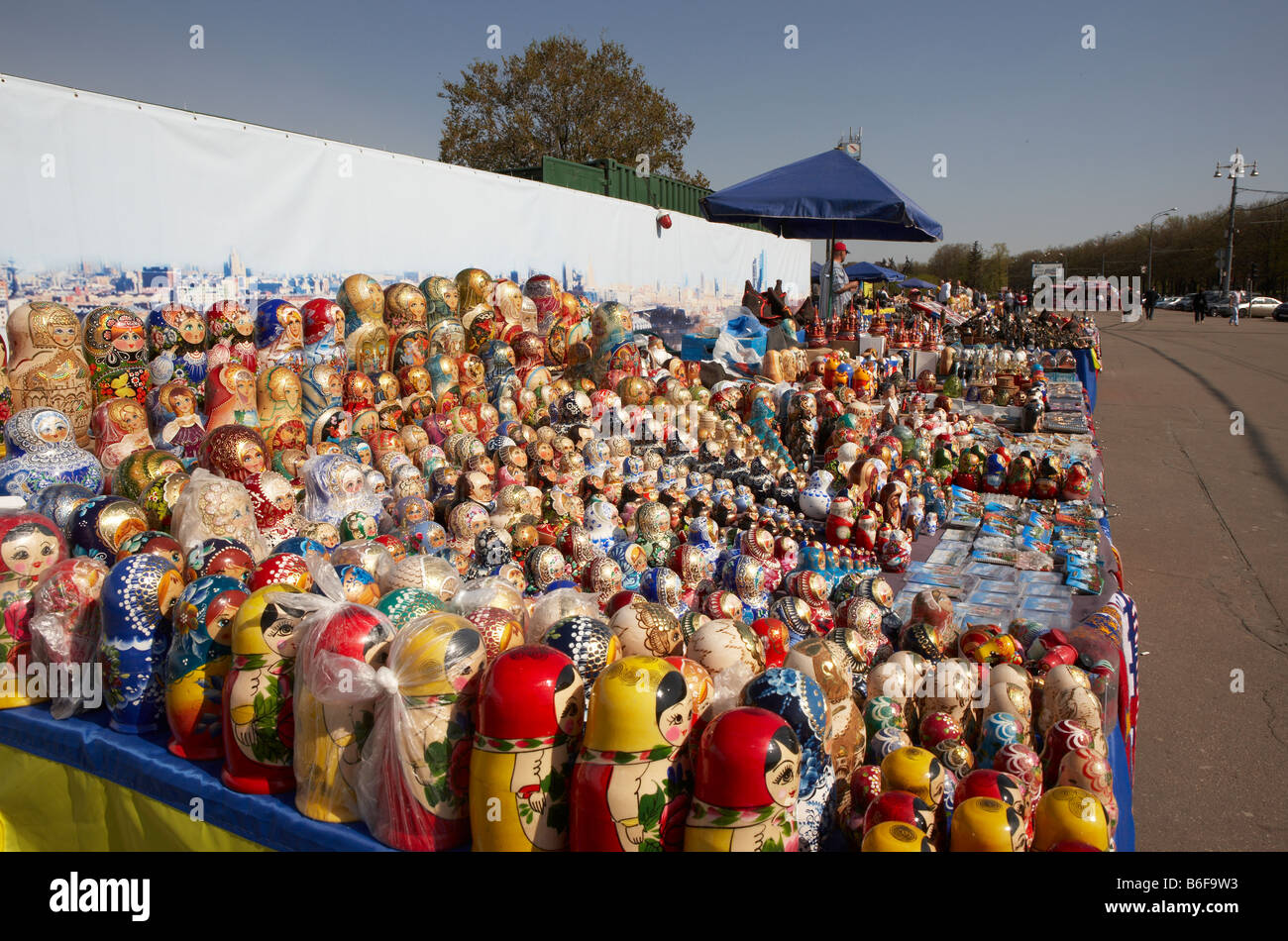 Matroschka Puppen, Moskau-Russland Stockfoto