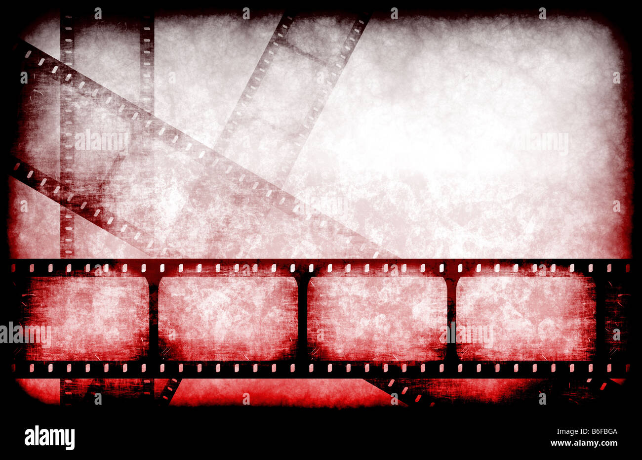 Abstrakte Horror Film Feature Reel als Hintergrund Stockfoto