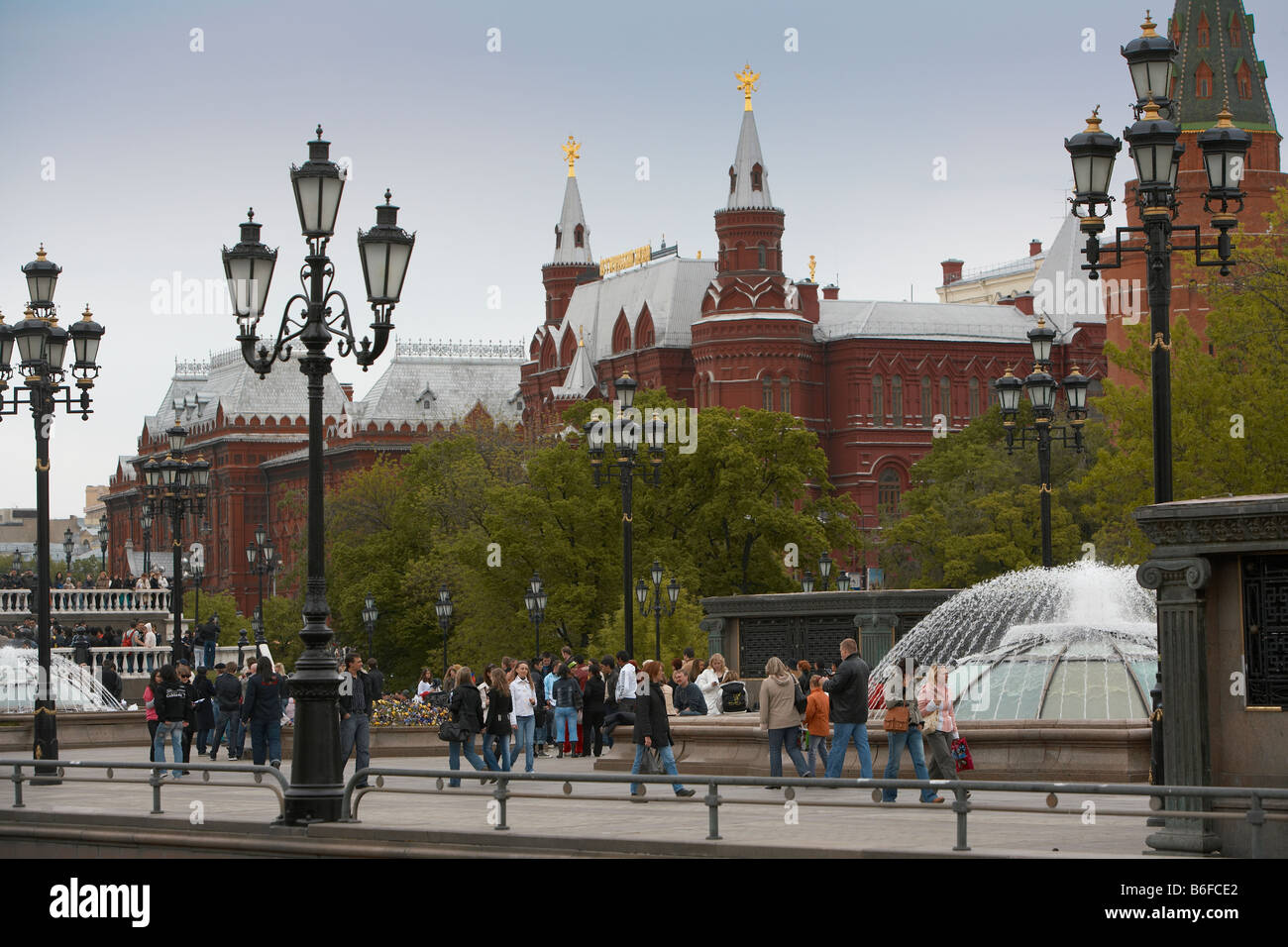 Roten Platz während Tag Siegesfeier, Moskau-Russland Stockfoto