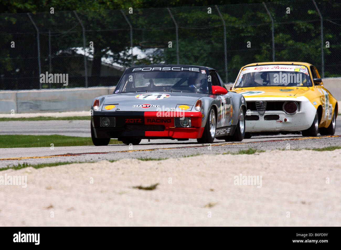 Vintage Racing Road America Kohler internationale Herausforderung Stockfoto