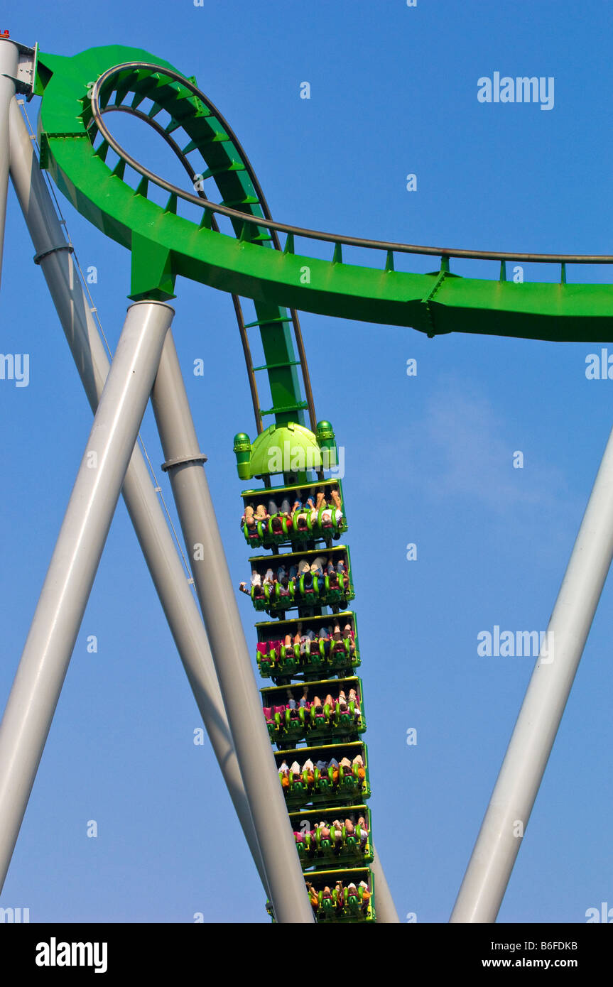 Unglaubliche Hulk Achterbahn Universal Studios Orlando Florida Vereinigte Staaten von Amerika Stockfoto