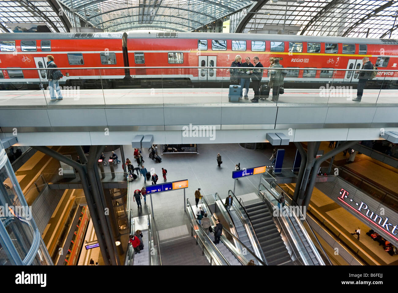 Berlin Central Station, Deutschland, Europa Stockfoto