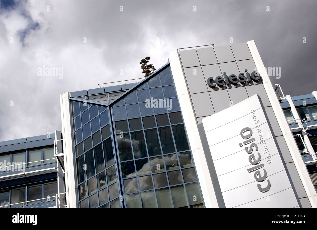Firmensitz der Celesio AG, Blick von außen, Stuttgart, Baden-Württemberg, Deutschland, Europa Stockfoto
