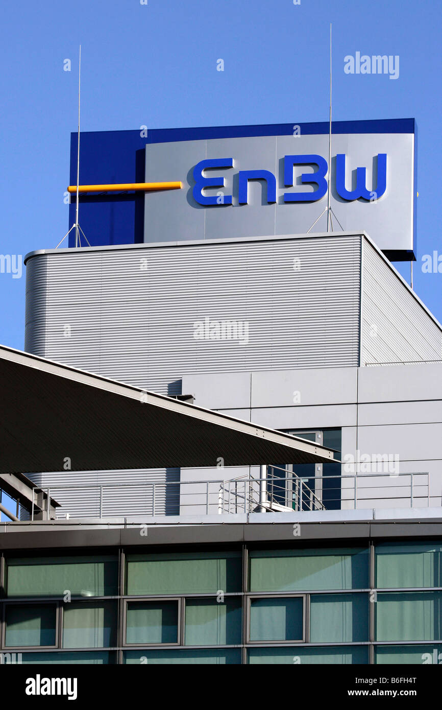 Konzernzentrale der EnBW Energie Baden-Württemberg AG, Karlsruhe, Baden-Württemberg, Deutschland, Europa Stockfoto