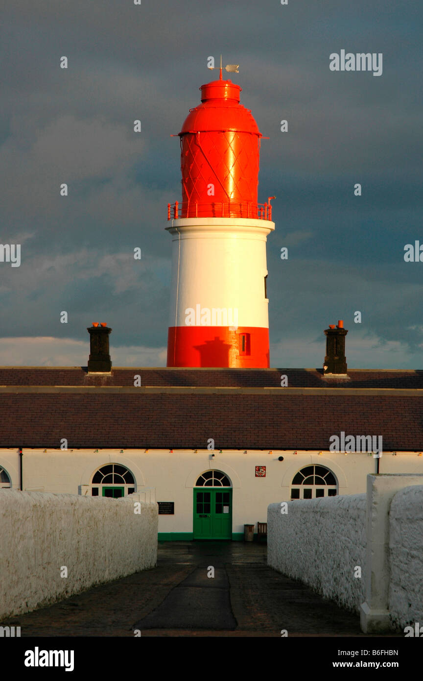 Souter zeigen Leuchtturm, Whitburn, Tyne und North East England tragen Stockfoto