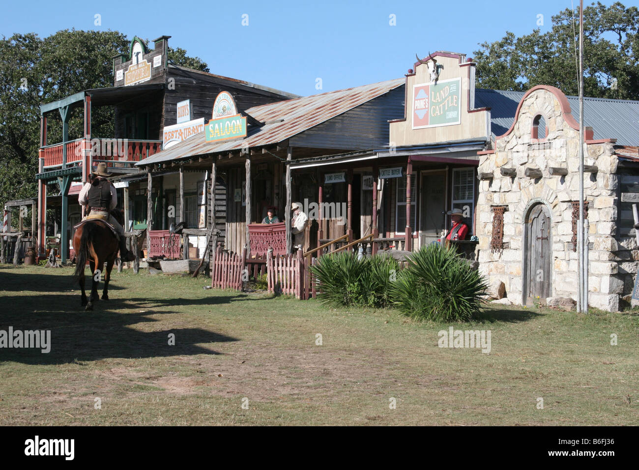 Einem alten Westen der Stadt in Texas Stockfoto