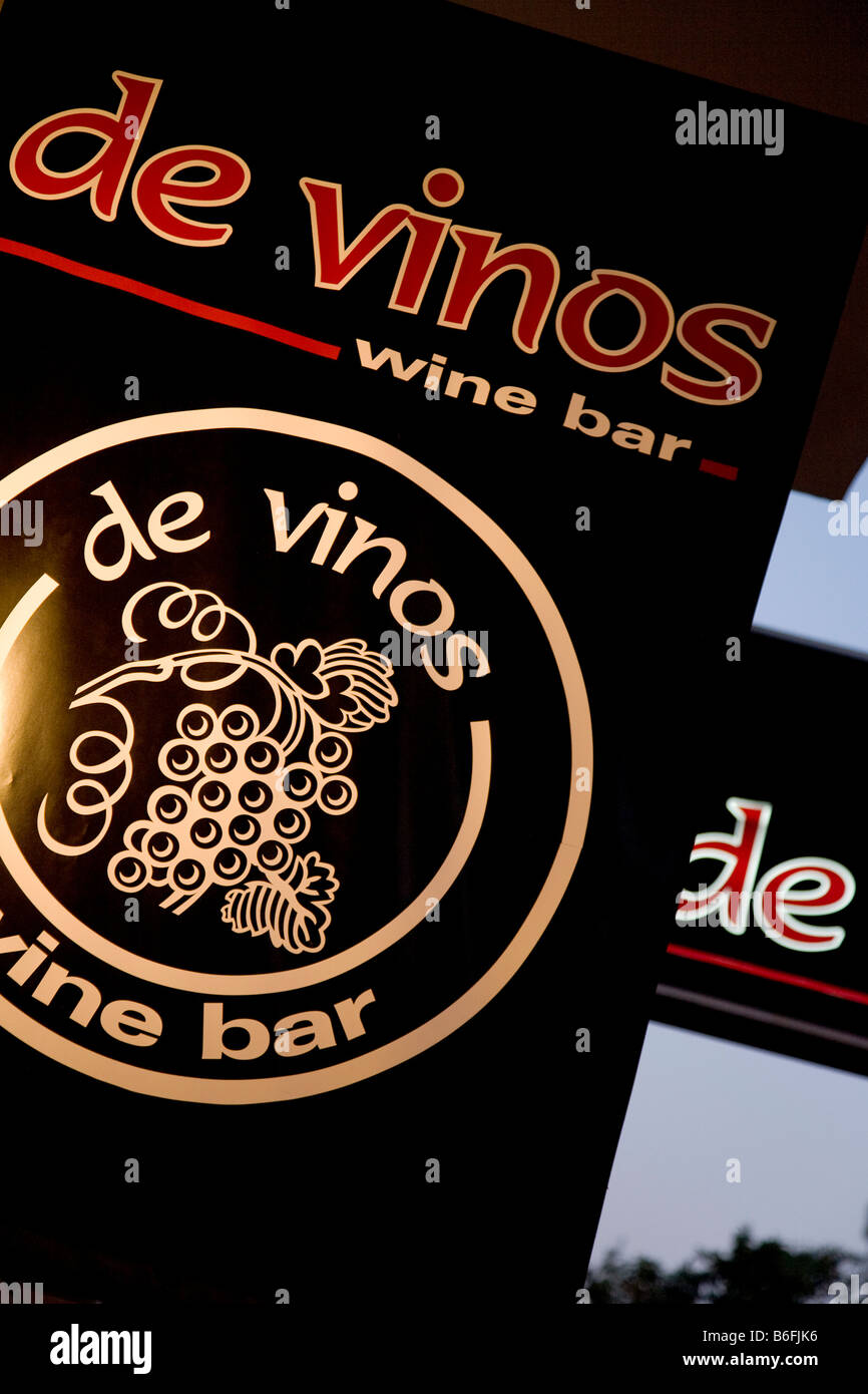 De Vinos, Wein Bar, Palma De Mallorca, Mallorca, Balearen, Spanien, Europa Stockfoto