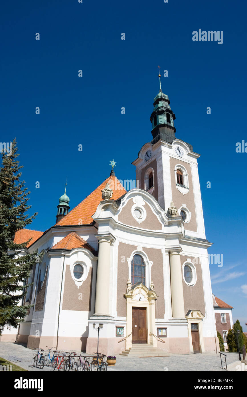 St. Elisabethkirche in Vnorovy, Hodonin Bezirk, Südmähren, Tschechische Republik, Europa Stockfoto