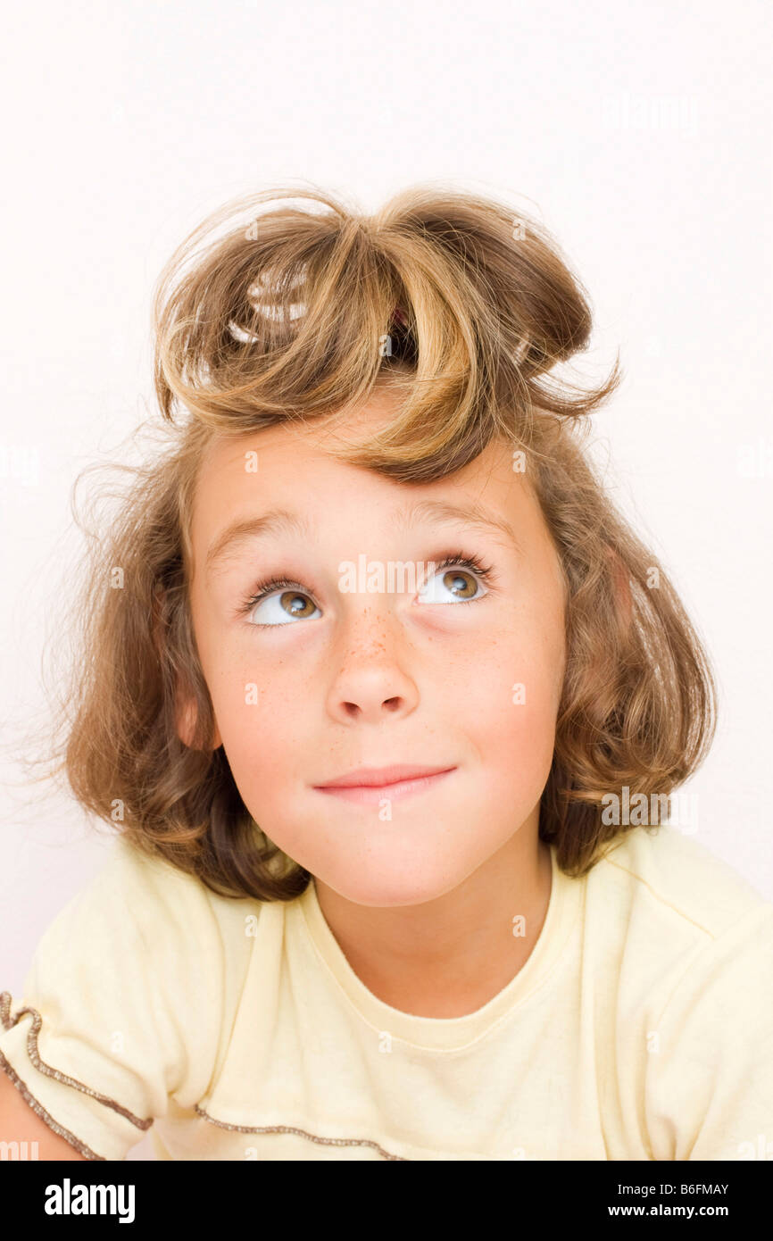 Mädchen, 6 Jahre alt Stockfoto