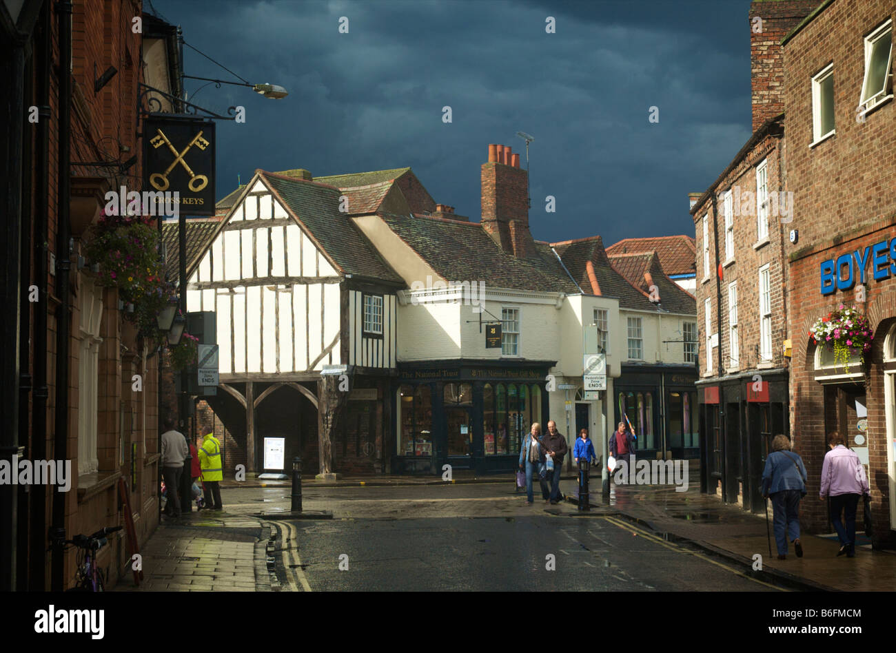 Stürmisches Wetter in York Stockfoto